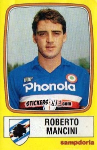 Sticker Roberto Mancini - Calciatori 1985-1986 n. 241 - Panini