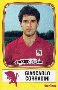 Sticker Giancarlo Corradini - Calciatori 1985-1986 n. 244 - Panini