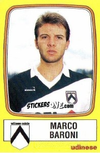 Sticker Marco Baroni - Calciatori 1985-1986 n. 265 - Panini