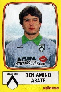 Cromo Beniamino Abate - Calciatori 1985-1986 - Panini