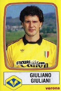 Sticker Giuliano Giuliani - Calciatori 1985-1986 - Panini