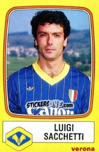 Sticker Luigi Sacchetti - Calciatori 1985-1986 - Panini