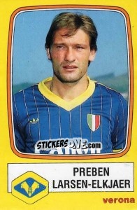 Sticker Preben Larsen-Elkjaer - Calciatori 1985-1986 n. 291 - Panini