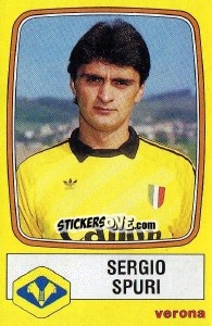 Sticker Sergio Spuri - Calciatori 1985-1986 n. 292 - Panini