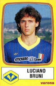 Sticker Luciano Bruni - Calciatori 1985-1986 - Panini