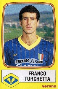 Sticker Franco Turchetta - Calciatori 1985-1986 - Panini