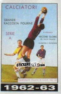 Figurina Copertina Calciatori 1962-63 - Calciatori 1985-1986 - Panini