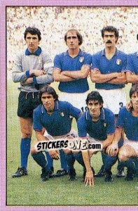 Figurina Squadra Italia 1982 - Calciatori 1985-1986 - Panini