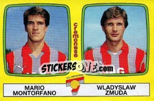Sticker Mario Montorfano / Wladyslaw Zmuda - Calciatori 1985-1986 n. 436 - Panini