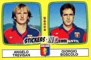 Sticker Angelo Trevisan / Giorgio Boscolo - Calciatori 1985-1986 n. 452 - Panini