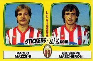 Cromo Paolo Mazzeni / Giuseppe Mascheroni - Calciatori 1985-1986 - Panini