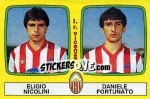 Sticker Eligio Nicolini / Daniele Fortunato - Calciatori 1985-1986 n. 464 - Panini