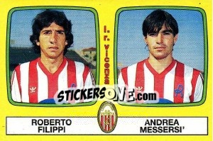 Sticker Roberto Filippi / Andrea Messersi' - Calciatori 1985-1986 n. 467 - Panini