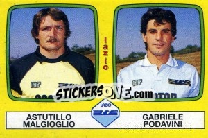 Sticker Astutillo Malgioglio / Gabriele Podavini - Calciatori 1985-1986 - Panini