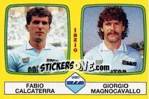 Cromo Fabio Calcaterra / Giorgio Magnocavallo - Calciatori 1985-1986 - Panini