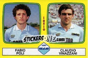 Sticker Fabio Poli / Claudio Vinazzani - Calciatori 1985-1986 - Panini