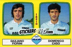 Cromo Giuliano Fiorini / Domenico Caso - Calciatori 1985-1986 - Panini