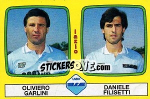 Sticker Oliviero Garlini / Daniele Filisetti - Calciatori 1985-1986 n. 475 - Panini