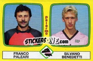 Sticker Franco Paleari / Silvano Benedetti - Calciatori 1985-1986 - Panini