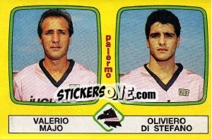 Sticker Valerio Maja / Oliviero Di Stefano - Calciatori 1985-1986 - Panini