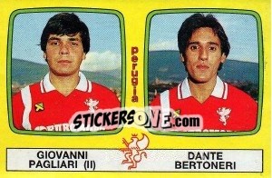 Sticker Giovanni Pagliari / Dante Bertoneri - Calciatori 1985-1986 n. 502 - Panini