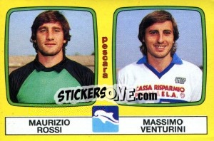 Sticker Maurizio Rossi / Massimo Venturini - Calciatori 1985-1986 n. 505 - Panini