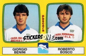 Sticker Giorgio Benini / Roberto Bosco - Calciatori 1985-1986 n. 506 - Panini