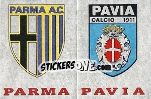 Sticker Scudetto Parma / Pavia - Calciatori 1985-1986 - Panini