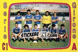 Sticker Squadra Ancona - Calciatori 1985-1986 - Panini