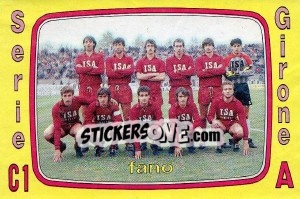 Sticker Squadra Fano - Calciatori 1985-1986 n. 537 - Panini