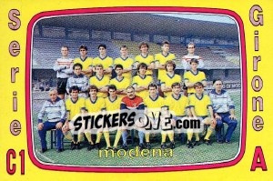 Figurina Squadra Modena - Calciatori 1985-1986 - Panini