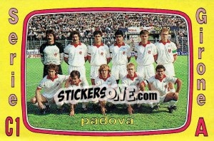 Sticker Squadra Padova - Calciatori 1985-1986 - Panini