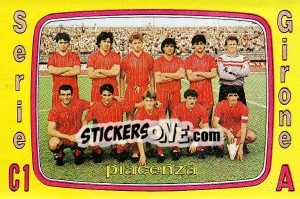 Sticker Squadra Piacenza - Calciatori 1985-1986 - Panini