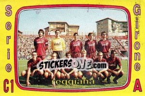Figurina Squadra Reggiana - Calciatori 1985-1986 - Panini