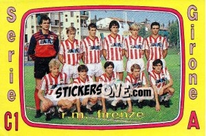 Figurina Squadra R.M. Firenze - Calciatori 1985-1986 - Panini