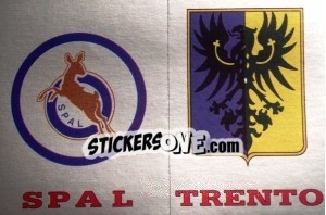 Sticker Scudetto Spal / Trento - Calciatori 1985-1986 - Panini