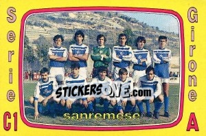 Sticker Squadra Sanremese - Calciatori 1985-1986 - Panini