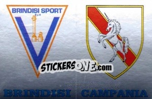 Sticker Scudetto Brindisi / Campania - Calciatori 1985-1986 n. 559 - Panini