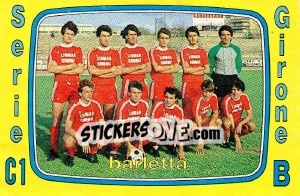 Sticker Squadra Barletta - Calciatori 1985-1986 - Panini