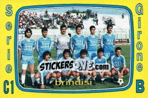 Sticker Squadra Brindisi - Calciatori 1985-1986 - Panini