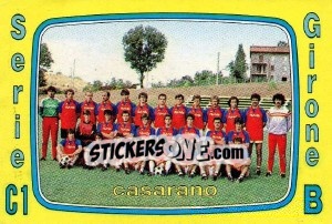 Figurina Squadra Casarano - Calciatori 1985-1986 - Panini
