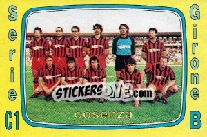 Sticker Squadra Cosenza - Calciatori 1985-1986 - Panini