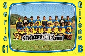 Sticker Squadra Licata - Calciatori 1985-1986 - Panini