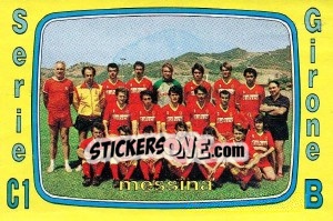 Figurina Squadra Messina - Calciatori 1985-1986 - Panini