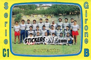 Figurina Squadra Sorrento - Calciatori 1985-1986 - Panini