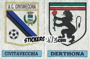Figurina Scudetto Civitavecchia / Derthona - Calciatori 1985-1986 - Panini
