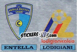 Sticker Scudetto Entella / Lodigiani - Calciatori 1985-1986 - Panini