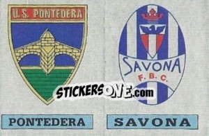 Figurina Scudetto Pontedera / Savona