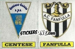 Figurina Scudetto Centeze / Fanfulla - Calciatori 1985-1986 - Panini