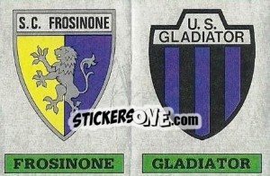 Figurina Scudetto Frosinone / Gladiator - Calciatori 1985-1986 - Panini